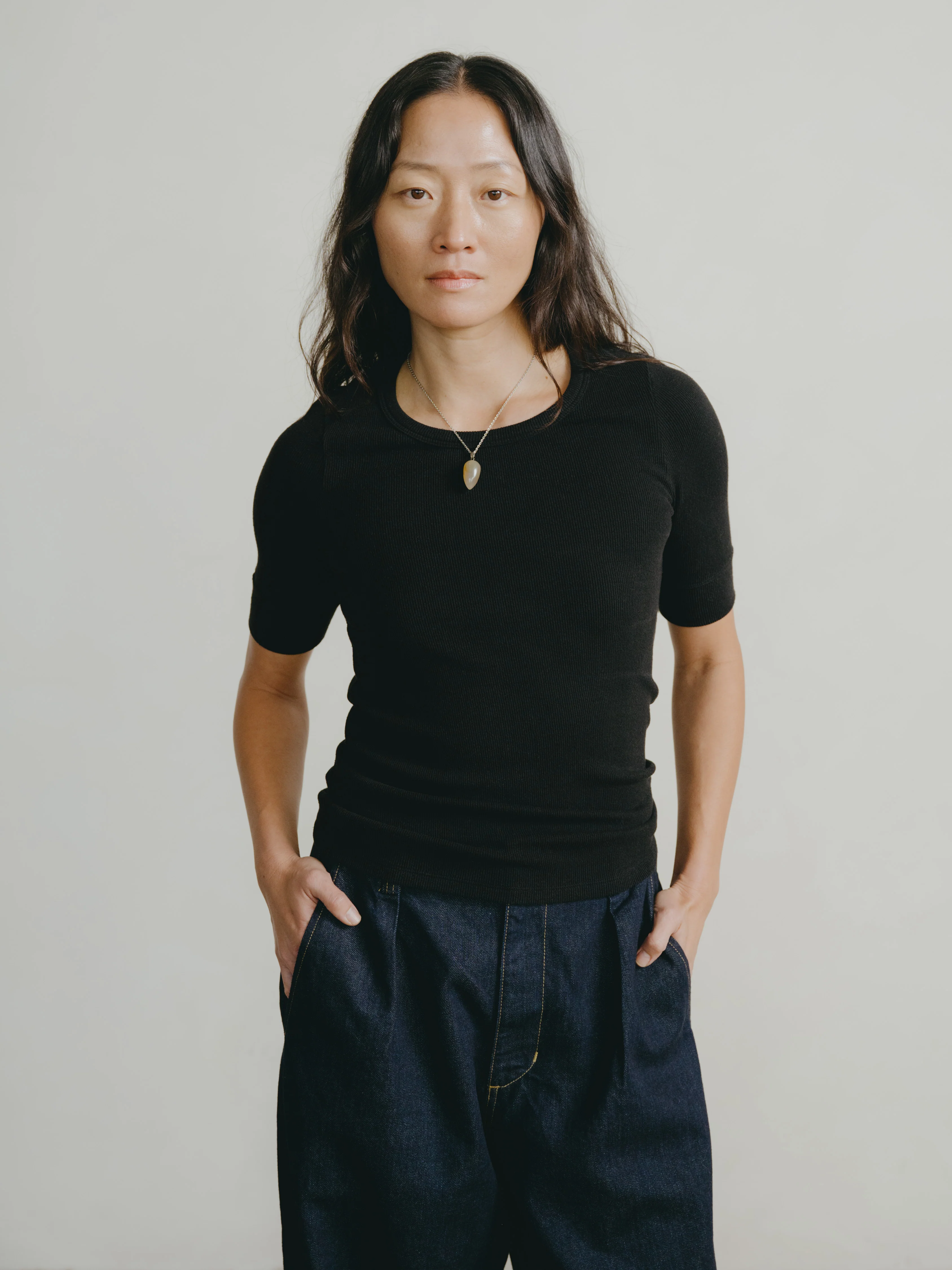 S/S Crew Neck Tee - White - FESTINA LENTE