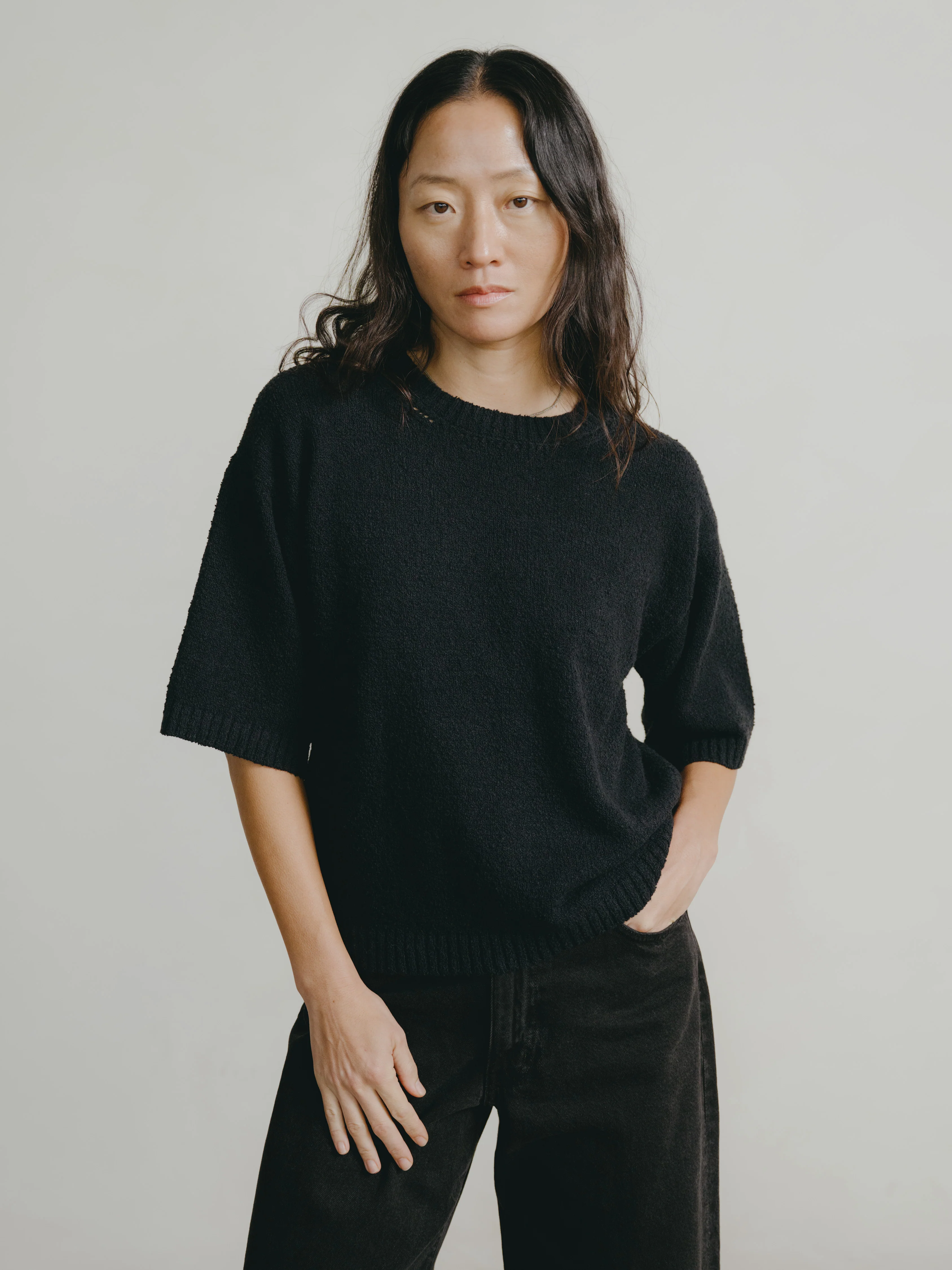 Women's Pencil Skirt - H. Grey - Random Stripe thumbnail 3